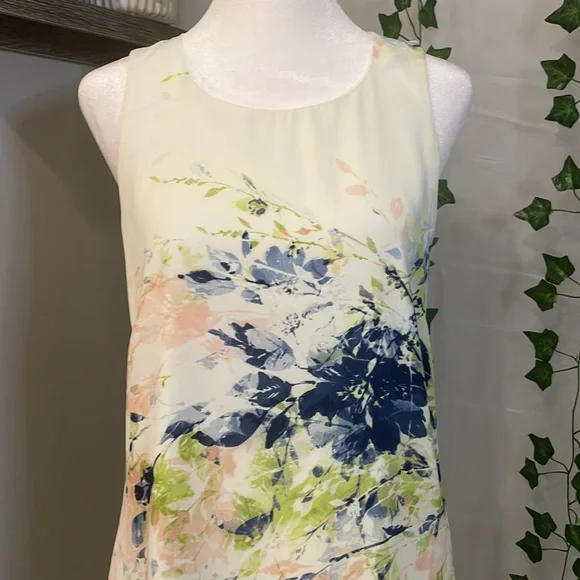 ROSE & OLIVE DRESS • SIZE 2 • CREAM COLOR WITH FLORAL PRINT • LIKE NEW - Picture 4 of 8